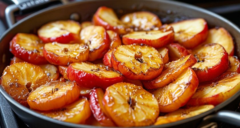 Вместо сливочных тортов и жирных пирожков: вкуснейший постный десерт из жареных яблок
