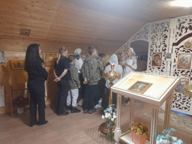 В Вологодской области воспитанники ЦВСНП посетили воскресную школу