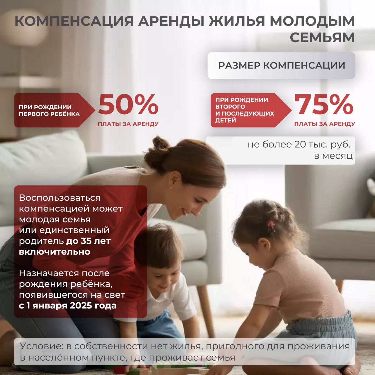 Забота о молодых и многодетных семьях — приоритет! Забота о молодых и многодетных семьях — приоритет!