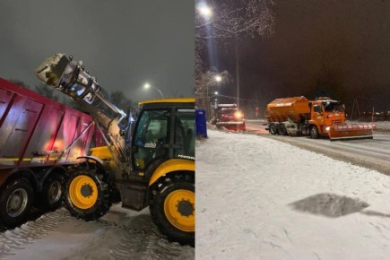 Для уборки Вологды от снега дополнительно привлечено 27 единиц техники