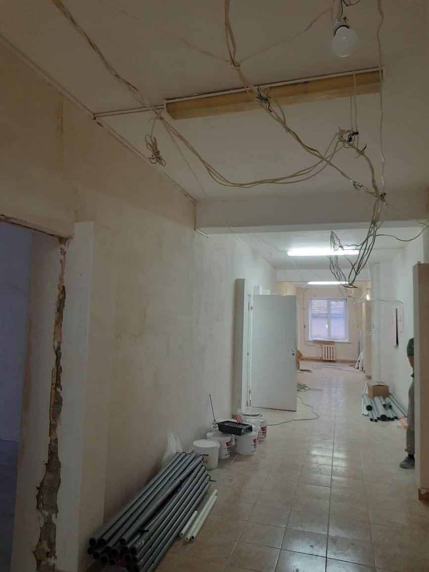 Ремонт в Кадуйской центральной районной больнице идёт активно и по графику