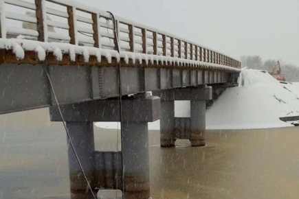 В Усть-Кубинском округе открыли движение по новому мосту через реку Сигайму