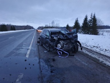 В ДТП после перекрестка на Чебсару в сторону Череповца погиб водитель