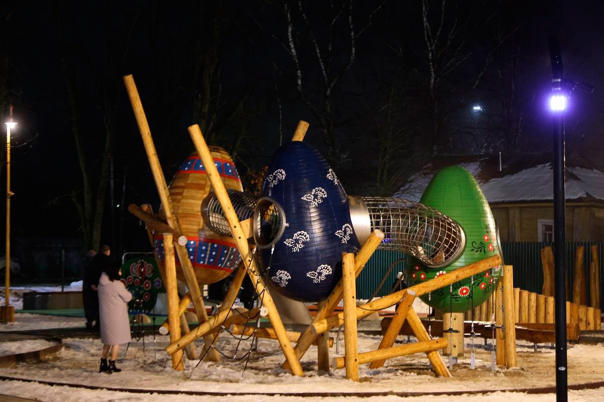 В Грязовце открыли творческий парк Обнорского с зонами для спорта и отдыха В Грязовце открыли творческий парк Обнорского с зонами для спорта и отдыха