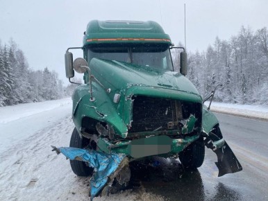 По предварительным данным, водитель Митсубиси АSX при обгоне не справился с управлением и допустил столкновение со встречной грузовой автомашиной