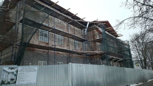 В Доме купца Варакина в Вологде продолжаются реставрационные работы