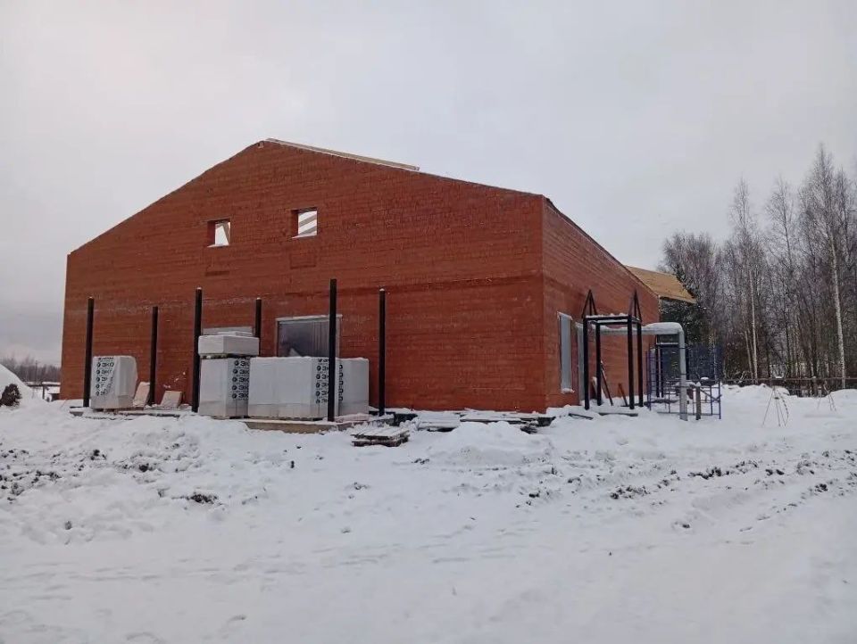 В Кадуйском округе продолжается строительство нового Дома культуры в селе Никольское