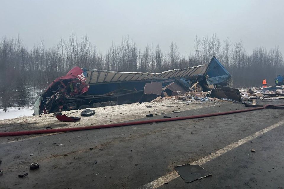 Стали известны подробности ДТП под Грязовцем с погибшим в загоревшемся грузовике