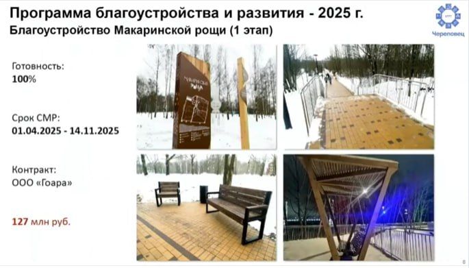 В Череповце благоустроено 9 общественных пространств