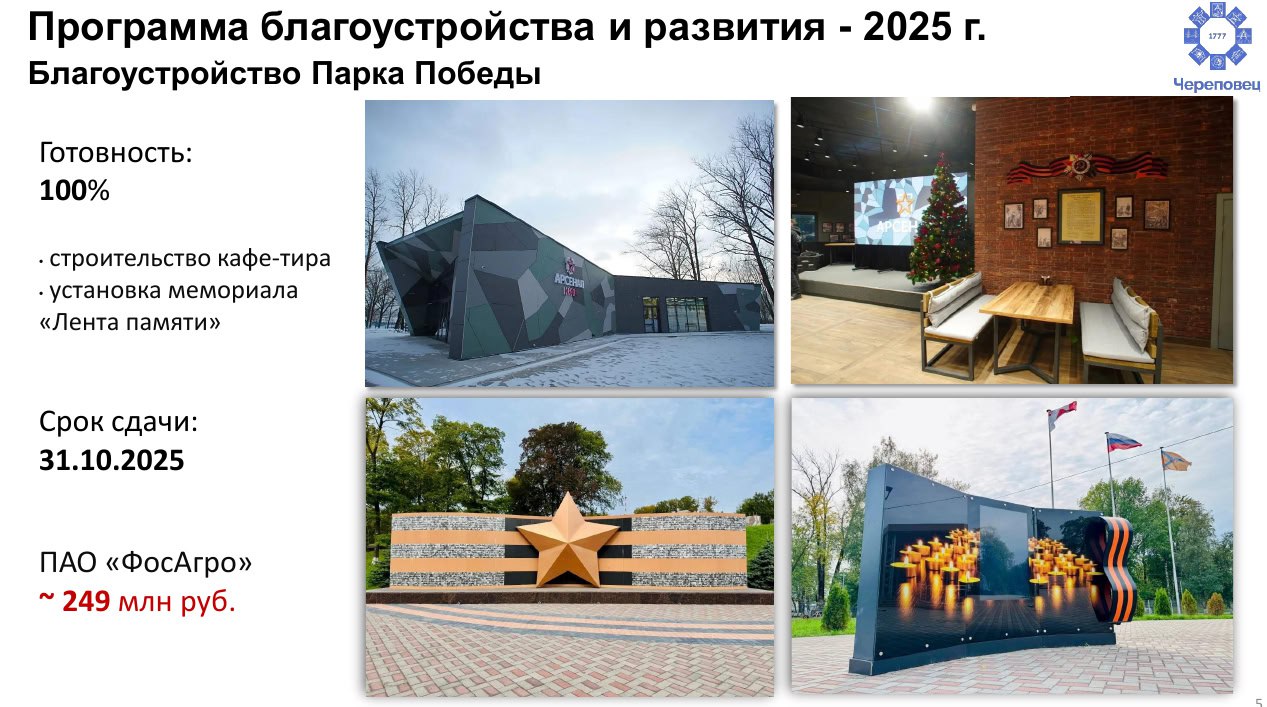 В Череповце продолжается активная подготовка к юбилею В Череповце продолжается активная подготовка к юбилею