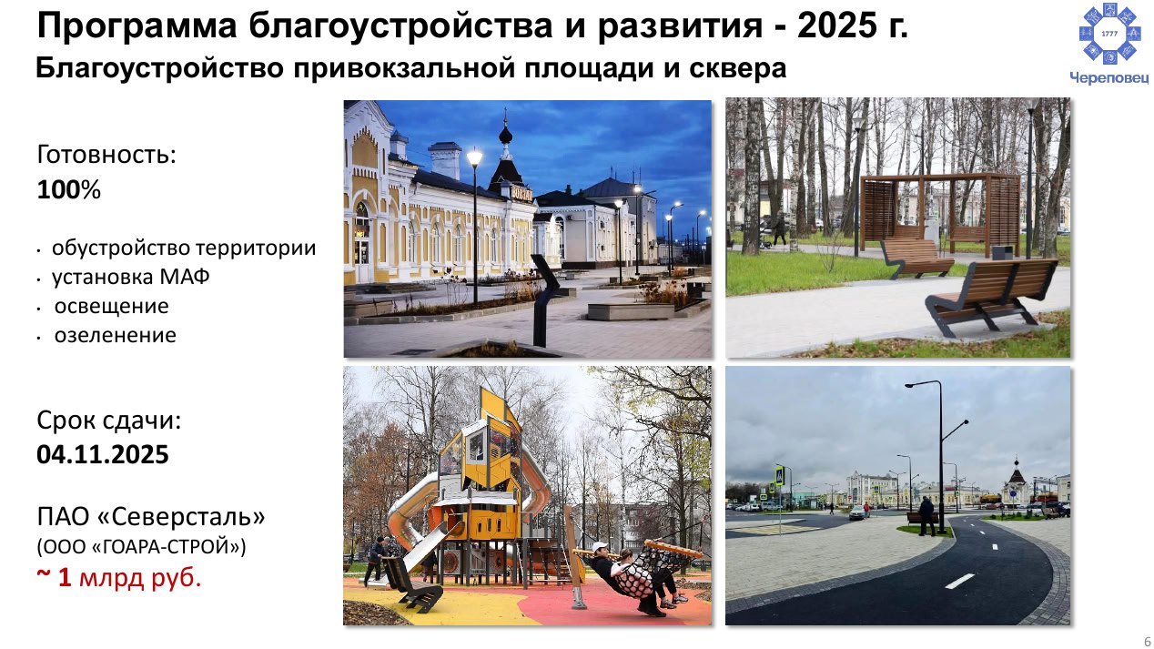 В Череповце продолжается активная подготовка к юбилею В Череповце продолжается активная подготовка к юбилею