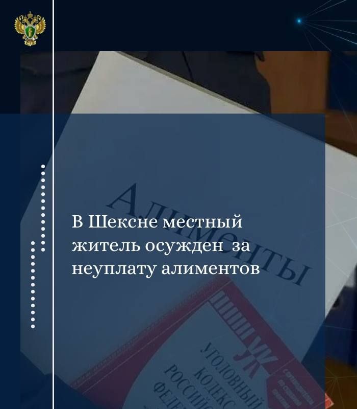 Прокуратурой Шекснинского района поддержано государственное обвинение по уголовному делу в отношении 48-летнего местного жителя