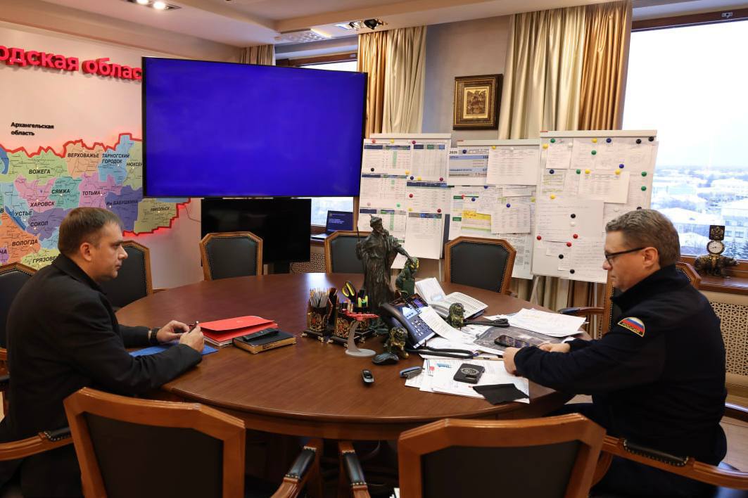 Губернатор Георгий Филимонов провёл рабочее совещание с министром здравоохранения региона Николаем Гонтюревым