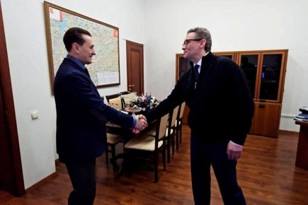 Губернатор Георгий Филимонов встретился с народным артистом России Сергеем Безруковым