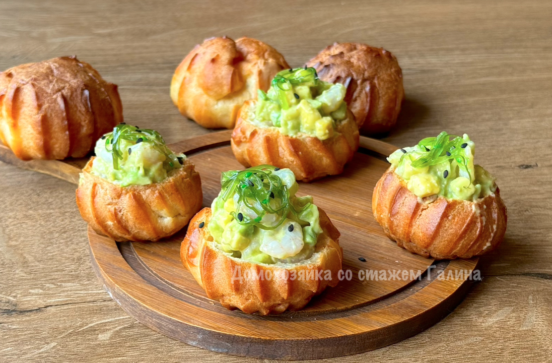 Удивительные закуски в профитролях для вашего праздника
