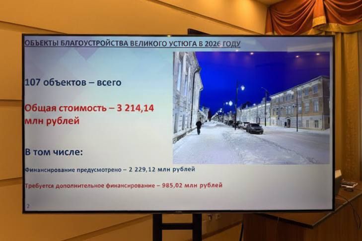 В этом году увеличат финансирование на развитие Великого Устюга до 3,2 млрд руб