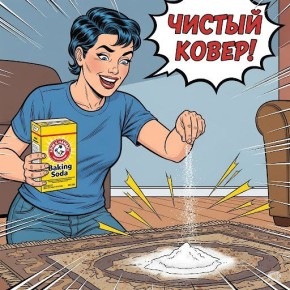 Как освежить ковер за считанные минуты с помощью соды