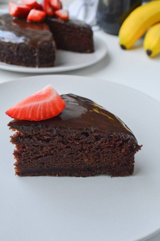 Влажный шоколадный кекс без молочных продуктов и яиц