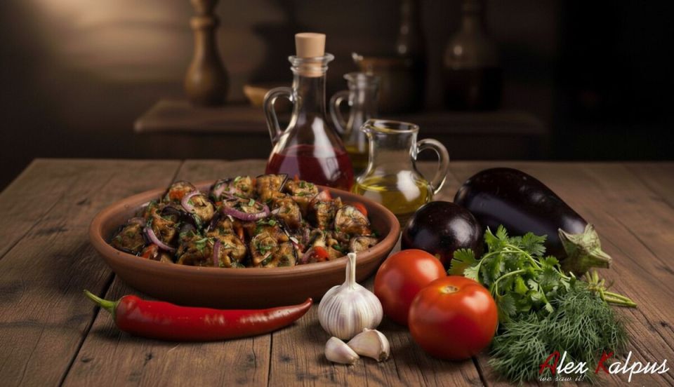 Теплый салат из баклажанов: вкус Грузии на вашей кухне