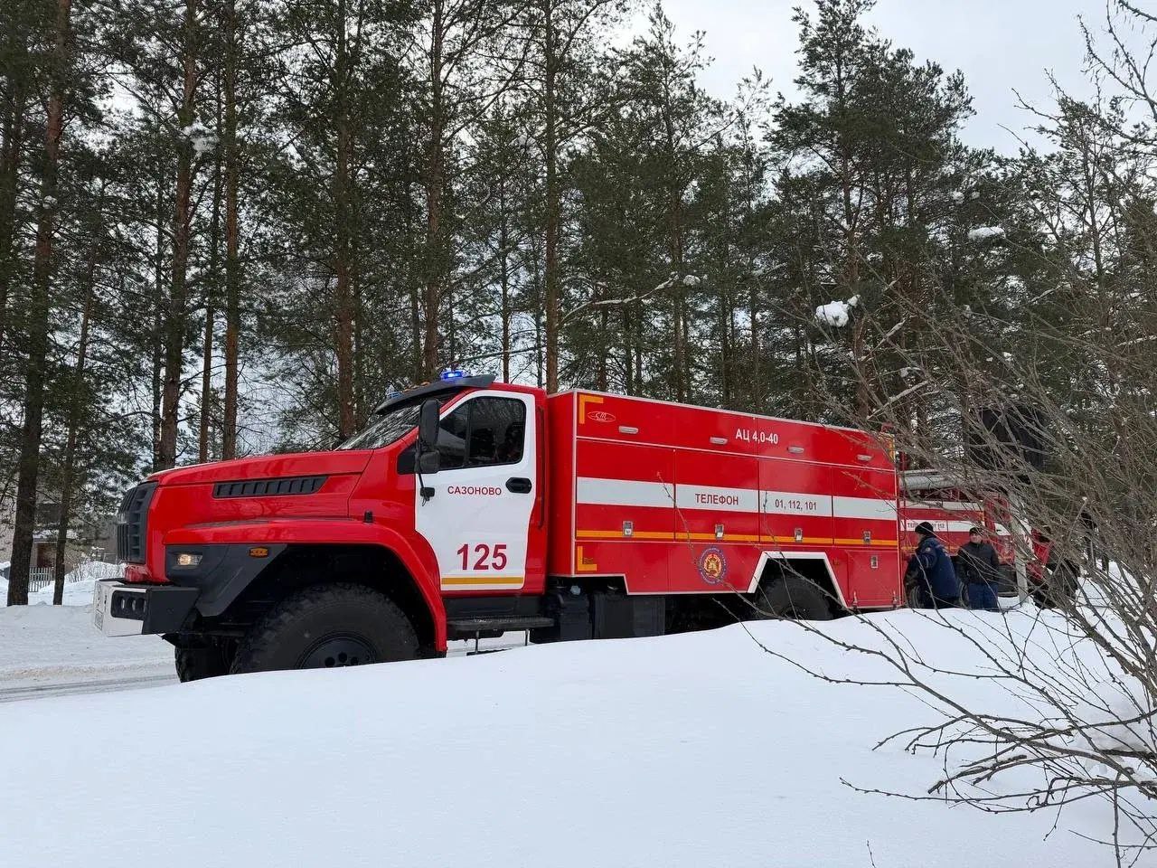 При пожаре в Сазонова погиб мужчина