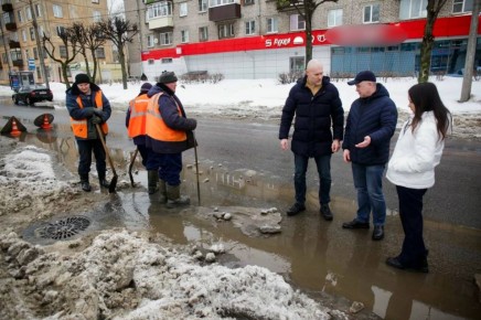 Андрей Накрошаев: В целях предупреждения возможных подтоплений МУП «Водоканал» переведен на круглосуточный режим работы - сегодня выехал с коллегами проверить как организованна работа