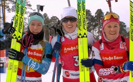 Уроженка Сямженского района Наталия Шевченко канала заняла второе место в женском масс-старте на 12 км заключительного этапа биатлонного Кубка России