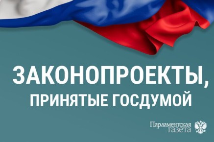 Госдума рассматривает новые законопроекты