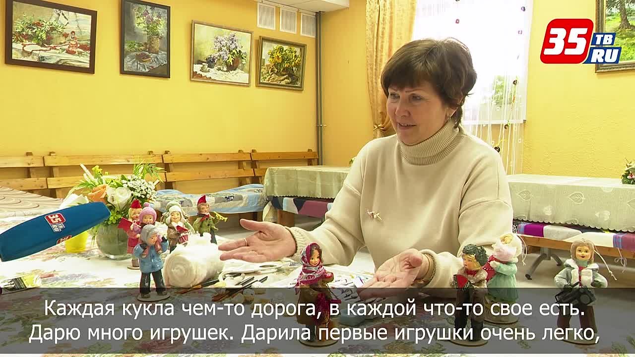 Уникальный ретро-мир игрушек из ваты своими руками создает журналистка из Шексны