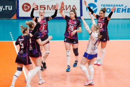 Волейболистки череповецкой «Северянки» радуют результатами в чемпионате женской Высшей лиги А России