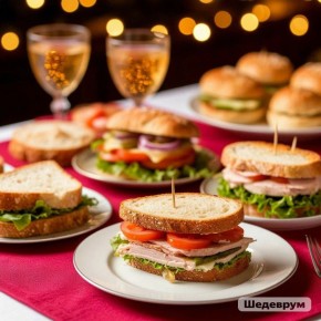 Уютные новогодние бутерброды: простые рецепты и оформление стола