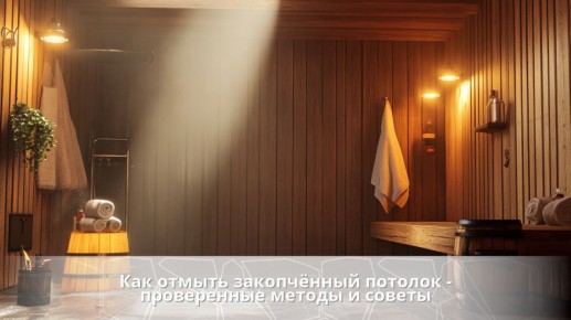 Как вернуть чистоту и свежесть закопчённому потолку в бане