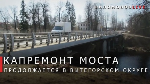 Георгий Филимонов: Капитальный ремонт моста через реку Вытегру выполнен на 84%