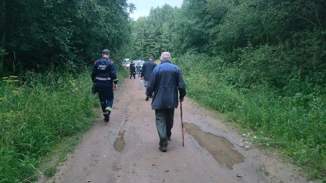 Пожилого вологжанина, потерявшегося в лесу, нашли спасатели и полицейские