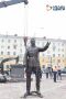 #прямосейчас в Череповце выгружают фигуры Иосифа Сталина и Ивана Бардина