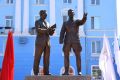 В День металлурга в Череповце открыли памятник Сталину и Бардину