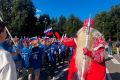 Дед Мороз из Великого Устюга дал старт Параду физкультурников в Петербурге