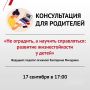 На консультации педагог-психолог поднимет следующие вопросы: