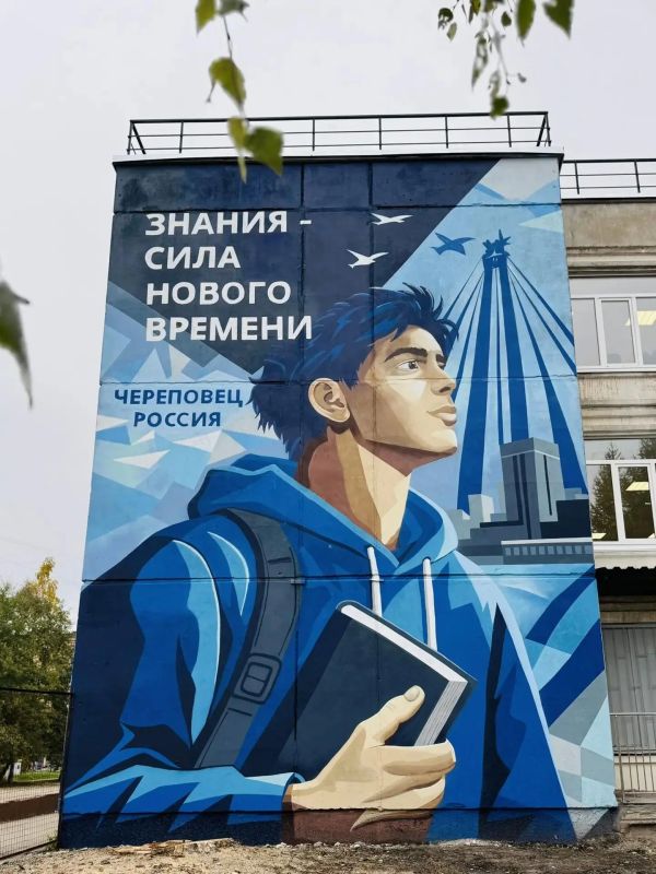 Череповец стал ещё ярче: пять новых муралов украсили город Череповец стал ещё ярче: пять новых муралов украсили город