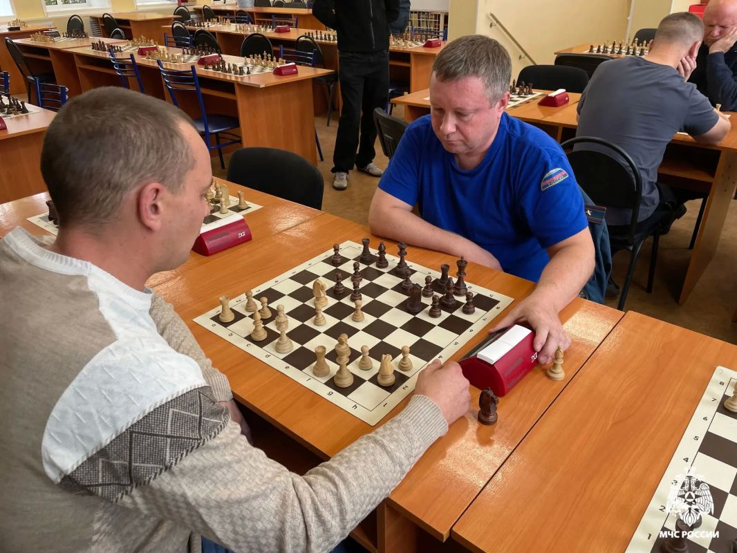 В Череповце прошли соревнования по шахматам в зачёт спартакиады Главного управления МЧС России по Вологодской области