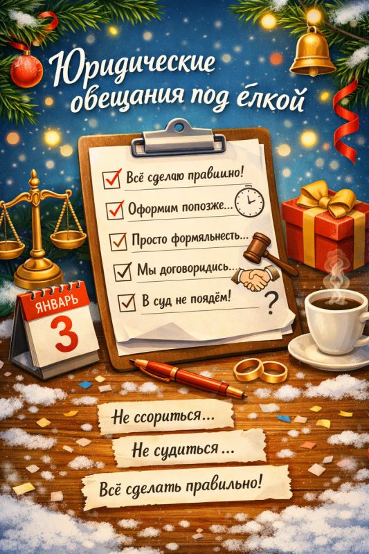 Необычные новогодние обещания юристов: от сказанного до реального