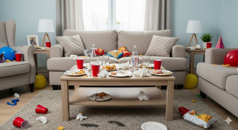 Как быстро восстановить порядок после визита гостей